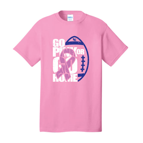 GO PINK OR GO HOME T-SHIRT - ADULT SIZE-It is a PINK OUT for LC Homecoming 2023.  Show out, Cheer on the Knights, and WEAR PINK!