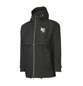 LC Tennis Embroidery - New Englander Rain Jacket - Black