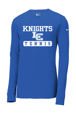 Knights Tennis - Nike Dri-FIT Long Sleeve Tee - Royal