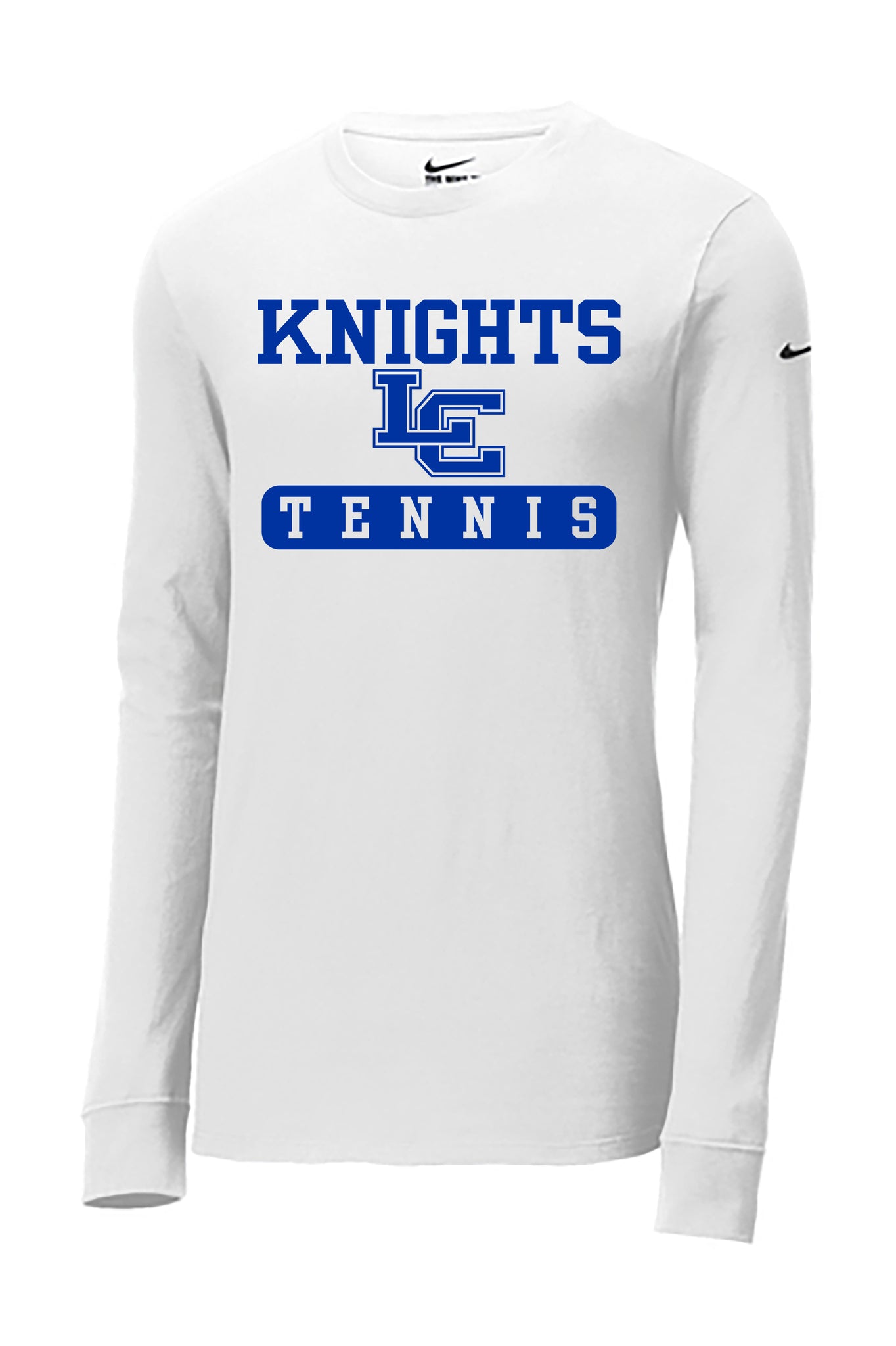 Knights Tennis - Nike Dri-FIT Long Sleeve Tee - White